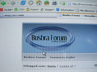 19:30 - surfar på busbra