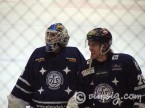 belfour och pettinen efter vunnen match