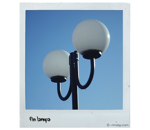 lampa i sol