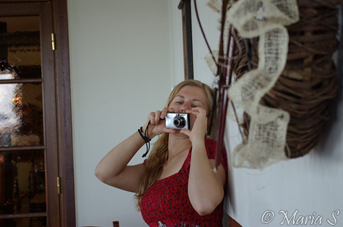 fotograferande Johanna