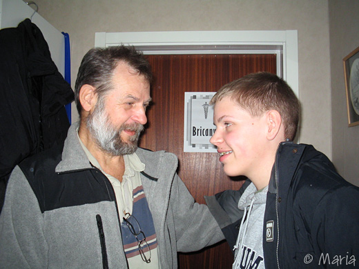 pappa och lillebror