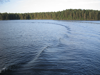 mer utsikt från båten